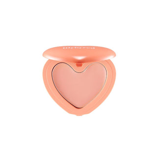 Compact of lilybyred's Luv Beam Cheek in 01 Pure Coral opened to reveal the blush inside.