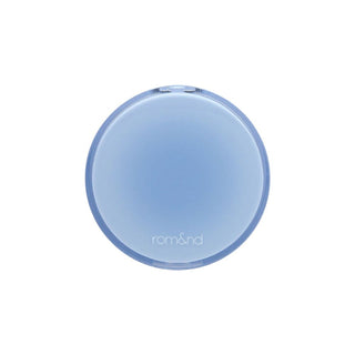 rom&nd's Bare Water Cushion Foundation SPF 38 PA++++ in a round light blue compact.