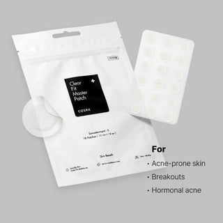 COSRX's Clear Fit Master Patches are used for acne-prone skin, addressing breakouts and hormonal acne.