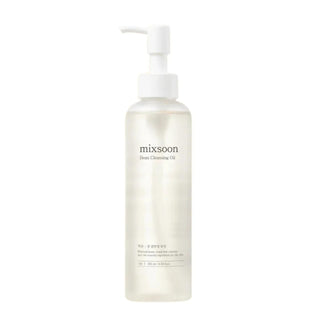 mixsoon's Bean Cleansing Oil in a 195 ml bottle has a white pump dispenser.