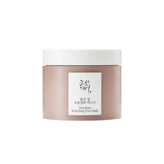 Beauty of Joseon's Red Bean Refreshing Pore Mask comes in a jar with a white lid.