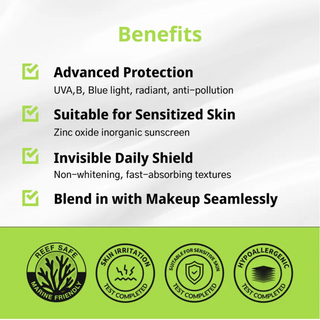Dr. G Green Mild Up Sun+ SPF50+ PA++++ product benefits