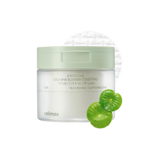 Ji Woo Gae Cica BHA Blemish Toner Pad