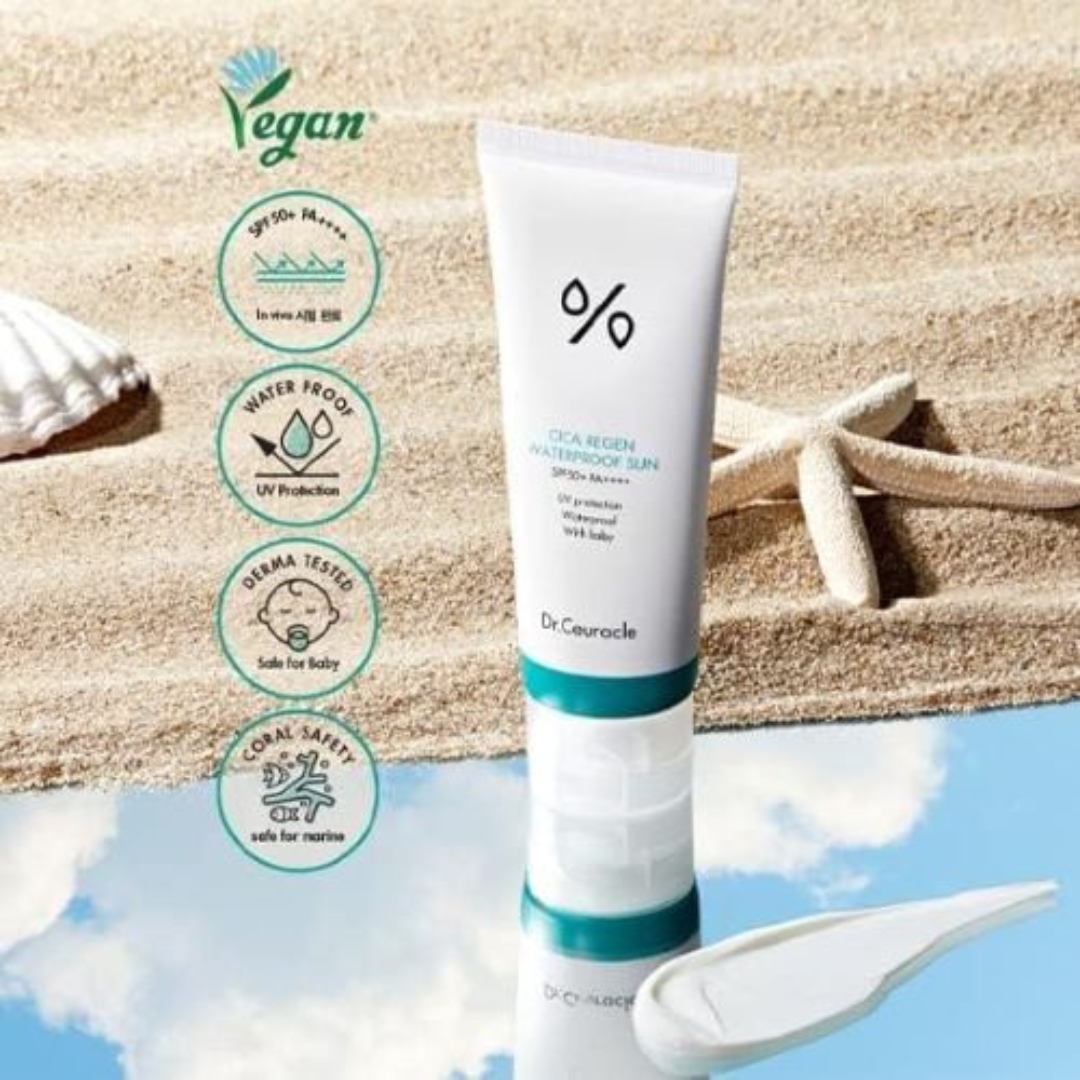 Cica Regen Waterproof Sun SPF50+ PA++++ – PlayLab Beauty Cica Regen Waterproof Sun SPF50+ PA++++ – PlayLab Beauty