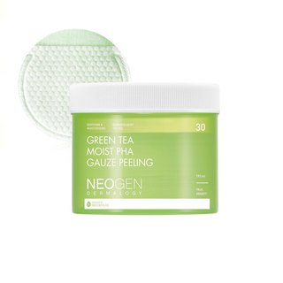 Green Tea Moist PHA Gauze Peeling Pad