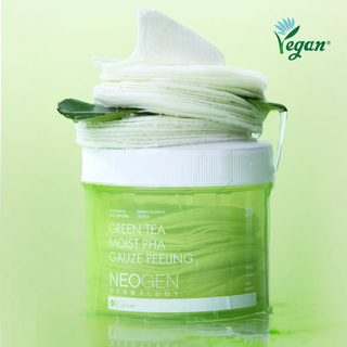 Green Tea Moist PHA Gauze Peeling Pad