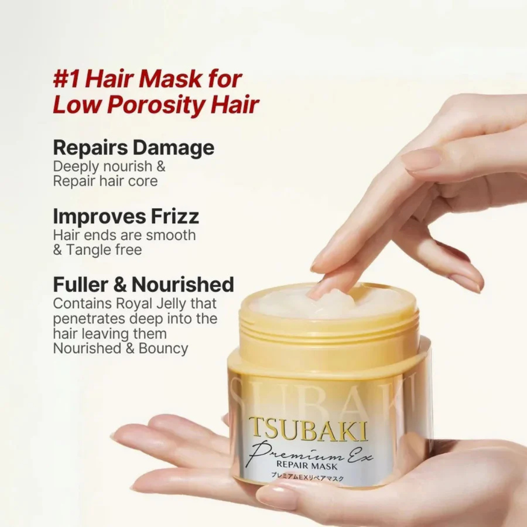 Tsubaki Premium EX Repair Hair Mask – PlayLab Beauty Tsubaki Premium EX Repair Hair Mask – PlayLab Beauty
