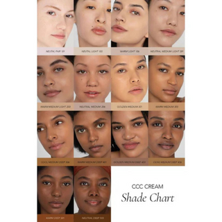 CLE CCC Cream product attributes face shade chart