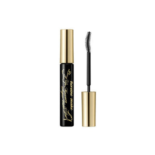 KISSME's Heroine Make Long Up Mascara Super Waterproof, featuring the black tube and the wand with a curved brush.