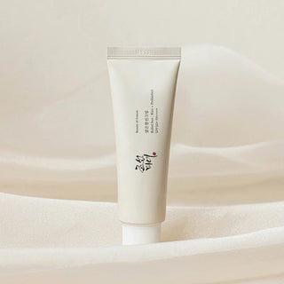 Beauty of Joseon’s Relief Sun Rice + Probiotics SPF 50+ PA++++ in a 50ml (1.69 fl oz) tube.