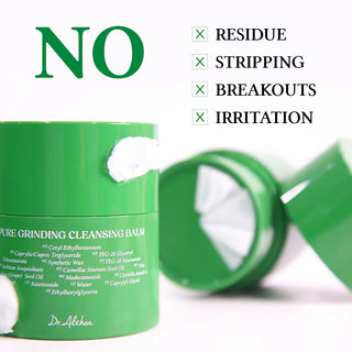 Dr. Althea's Pure Grinding Cleansing Balm leaves no residue behind. It effectively cleanses without stripping the skin, preventing breakouts and irritation.