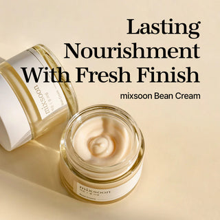 mixsoon's Bean Cream provides lasting nourishment with a fresh finish.