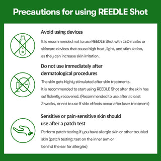 Avoid using it with LED masks or skincare devices that cause high heat, light, and stimulation, as they may increase skin irritation. Do not use immediately after dermatological procedures; wait at least two weeks for the skin to recover, and refrain from use if side effects occur after laser treatment. For sensitive or pain-sensitive skin, perform a patch test on the inner arm or behind the ear to check for allergies.