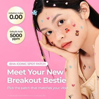 BHA Iconic Spot Patches with Portable Patch Case